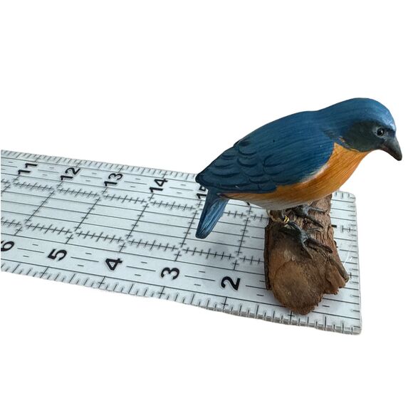 Ganz Eastern Bluebird Figurine Resin on Wood Base w/ Tag Songbird Collectible - Picture 7 of 7